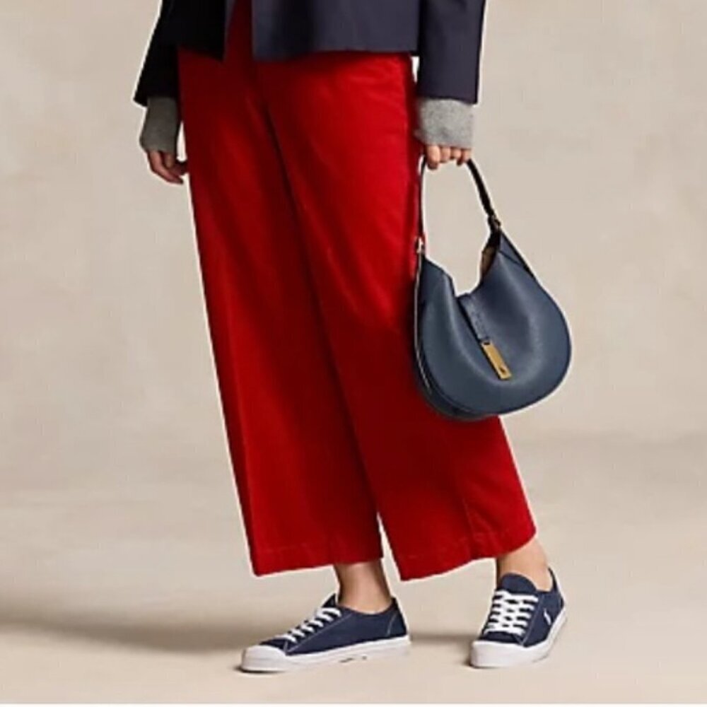 Gianni Bini Maureen Red Spice Corduroy High Rise Crop Pants Women’s Size 4 - Picture 13 of 13